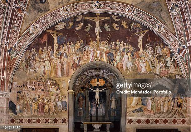 The Passion of Jesus , by Andrea di Bonaiuto, 1365-1368, 14th Century, fresco Italy, Tuscany, Florence, Church of Santa Maria Novella, Spanish...