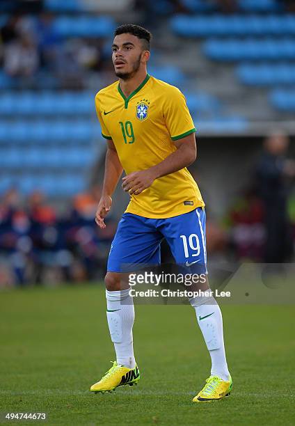 Mosquito of Brazil during the Toulon Tournament Group B match between Brazil and Qatar at the Leo Legrange Stadium on May 30, 2014 in Toulon, France.