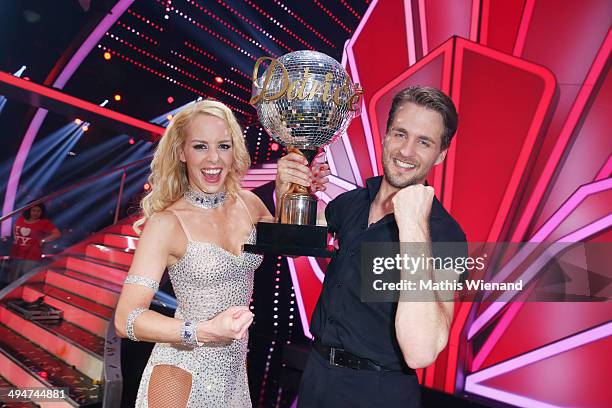 Alexander Klaws and Isabel Edvardsson attend the Let's Dance Finals at MMC Studios on May 30, 2014 in Cologne, Germany.