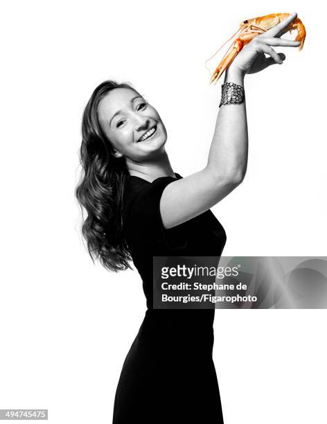 Chef Virginie Basselot for Madame Figaro on April 7, 2014 in Paris, France. Cuff . PUBLISHED IMAGE. CREDIT MUST READ: Stephane de...