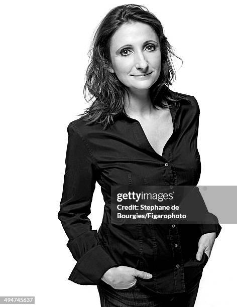 Chef Anne-Sophie Pic is photographed for Madame Figaro on April 7, 2014 in Paris, France. PUBLISHED IMAGE. CREDIT MUST READ: Stephane de...