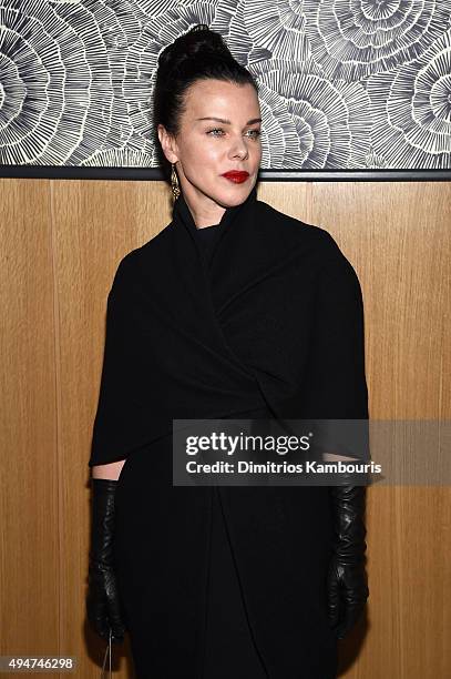 Actress Debi Mazar attends Through Her Lens: The Tribeca Chanel Women's Filmmaker closing night at The Smyth Hotel on October 28, 2015 in New York...
