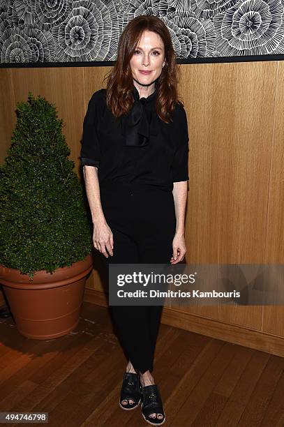 Actress Julianne Moore attends Through Her Lens: The Tribeca Chanel Women's Filmmaker closing night at The Smyth Hotel on October 28, 2015 in New...