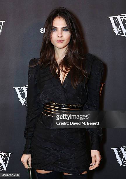 Doina Ciobanu attends the Veuve Clicquot Widow Series "A Beautiful Darkness" curated by Nick Knight and SHOWstudio on October 28, 2015 in London,...