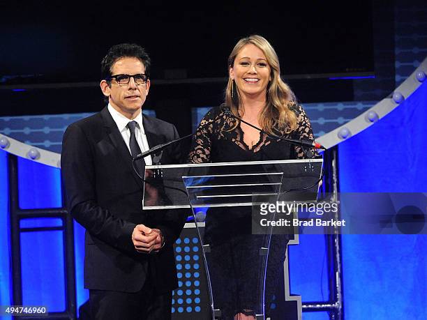 Actor Ben Stiller and Christine Taylor attend the 17th Annual Project A.L.S. New York City Gala at Cipriani 42nd Street on October 28, 2015 in New...
