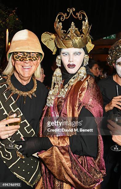 Michael Costiff and Daniel Lismore attend the Veuve Clicquot Widow Series "A Beautiful Darkness" curated by Nick Knight and SHOWstudio on October 28,...