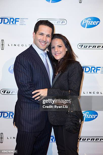 Writer Adam Schefter and wife Sharri Maio attend the JDRF 43rd Annual Promise Ball at Cipriani Wall Street on October 28, 2015 in New York City.