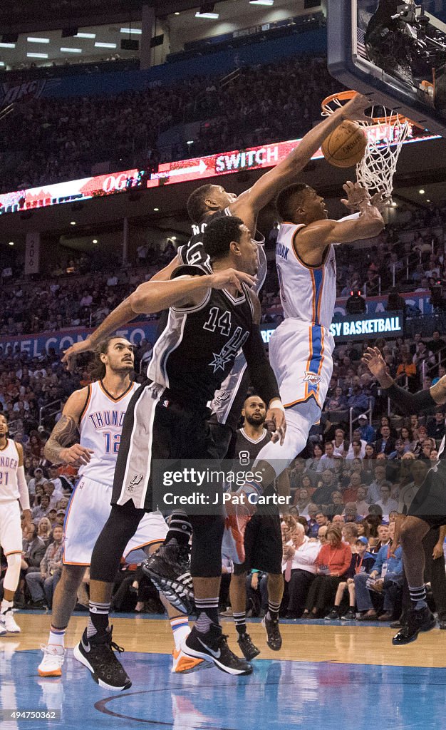 San Antonio Spurs v Oklahoma City Thunder