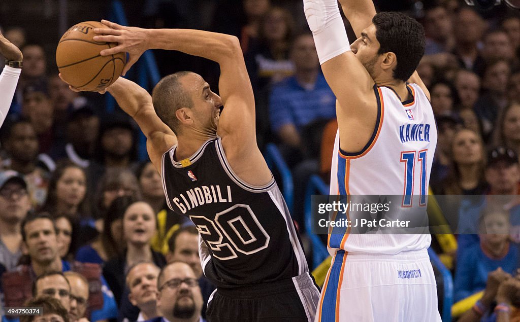 San Antonio Spurs v Oklahoma City Thunder