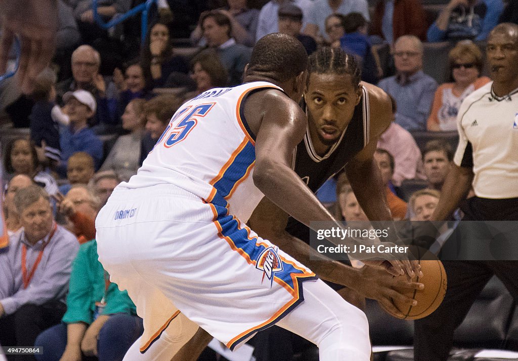 San Antonio Spurs v Oklahoma City Thunder