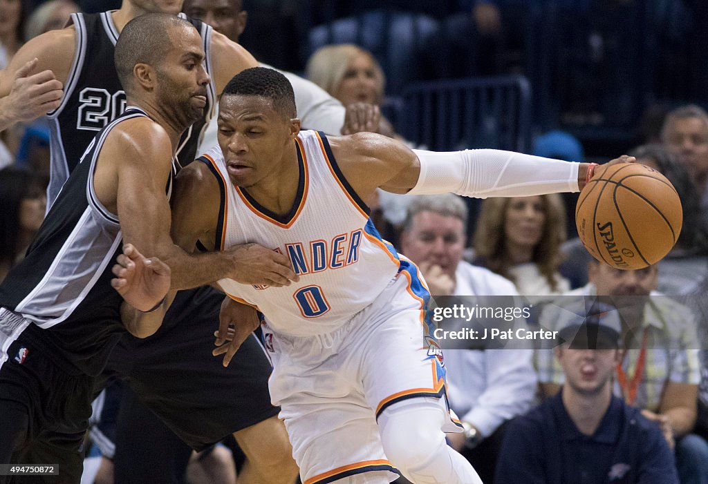 San Antonio Spurs v Oklahoma City Thunder