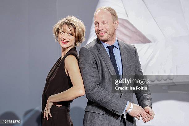 Johann von Buelow and Katrin von Buehlow attend the 'Spectre' German Premiere on October 28, 2015 in Berlin, Germany.