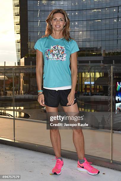 Martina Colombari attends We Own The Night - Milan Women's 10km Run on May 30, 2014 in Milan, Italy.