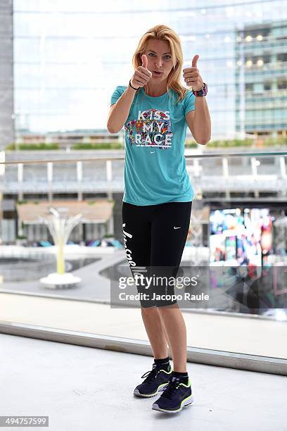 Federica Fontana attends We Own The Night - Milan Women's 10km Run on May 30, 2014 in Milan, Italy.