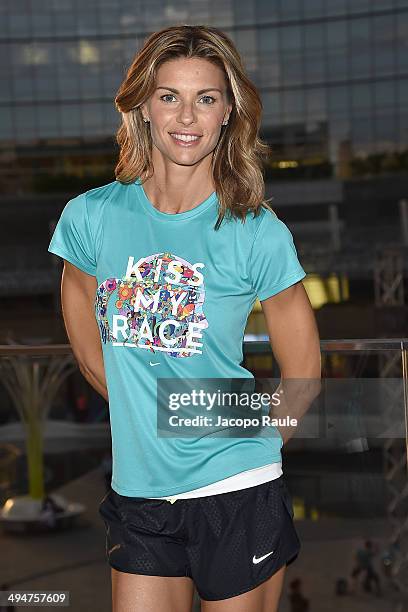 Martina Colombari attends We Own The Night - Milan Women's 10km Run on May 30, 2014 in Milan, Italy.