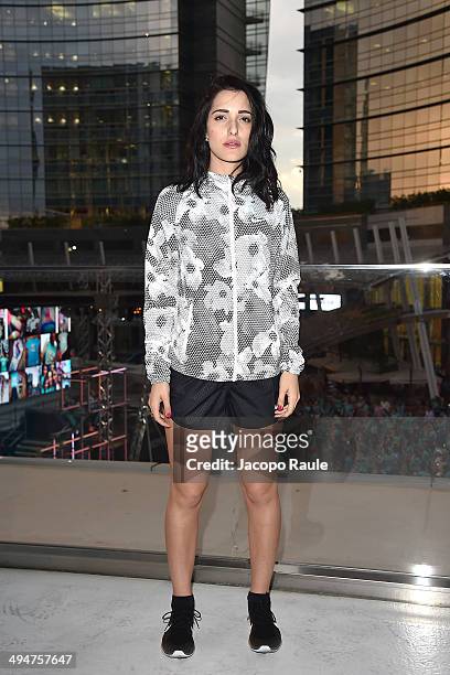 Levante attends We Own The Night - Milan Women's 10km Run on May 30, 2014 in Milan, Italy.