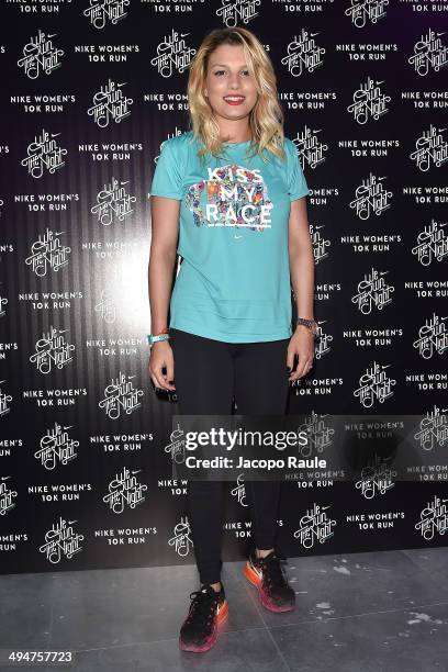 Emma Marrone attends We Own The Night - Milan Women's 10km Run on May 30, 2014 in Milan, Italy.