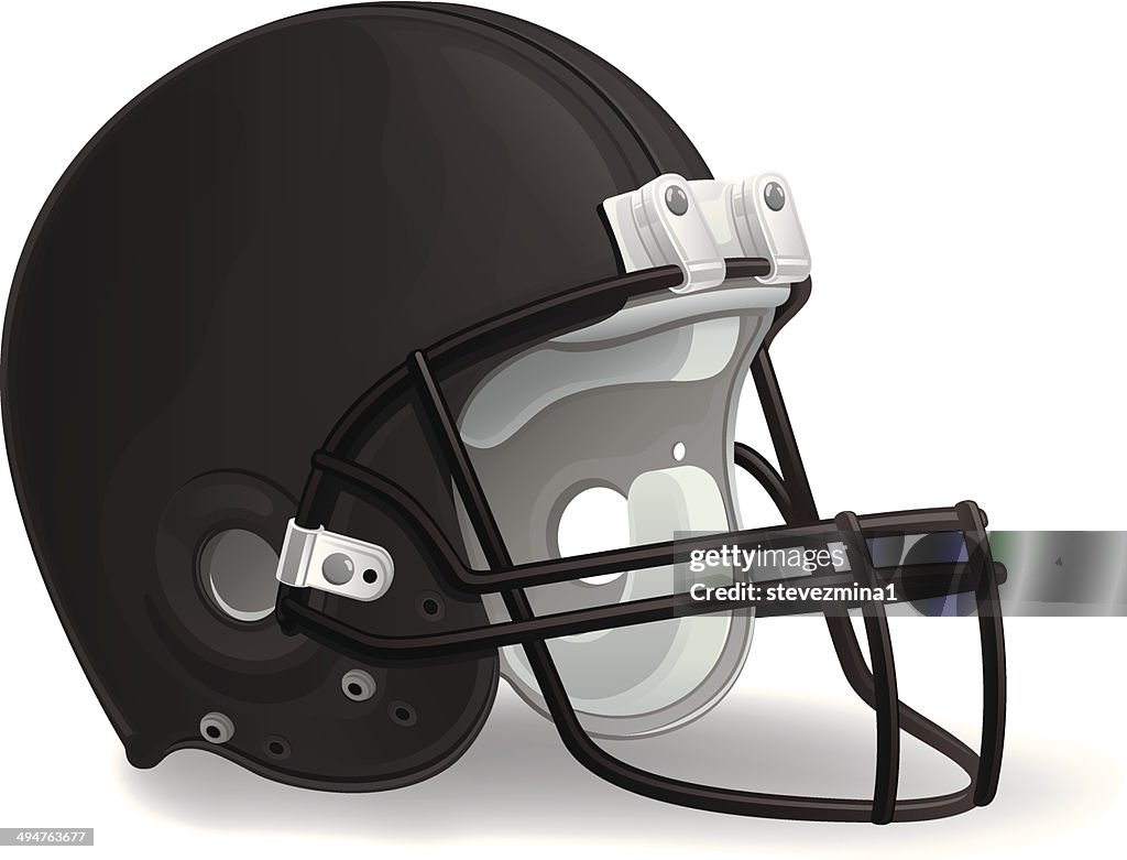 Preto Capacete de Futebol Americano
