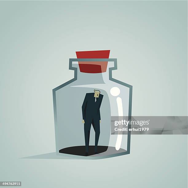 autism, - schizophrenia man stock illustrations