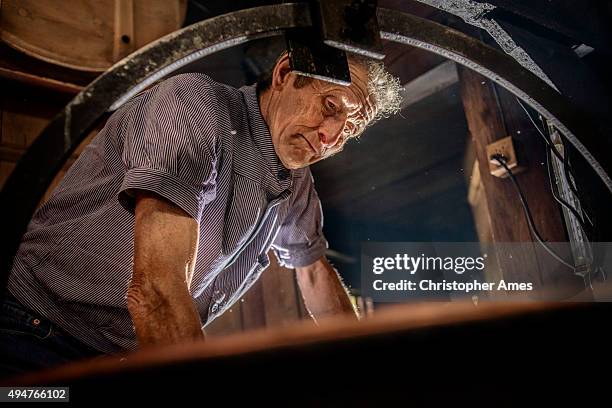 traditional cheese making in swiss alps - cheese maker stock pictures, royalty-free photos & images