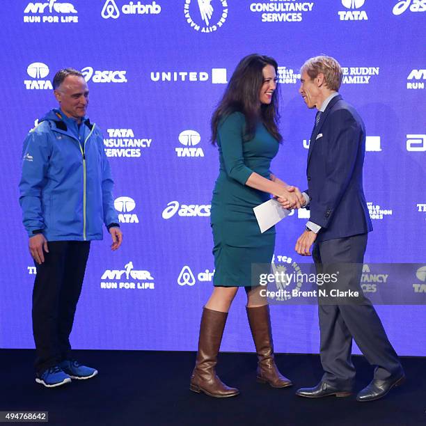 President/CEO, New York Road Runners Michael Capiraso, soprano, The Metropolitan Opera Susanna Phillips and President of Events, New York Road...