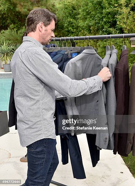 Actor Scott Foley attends the Vince Camuto Mens exclusive preview at the home of Ashlee Margolis on October 28, 2015 in Beverly Hills, California.