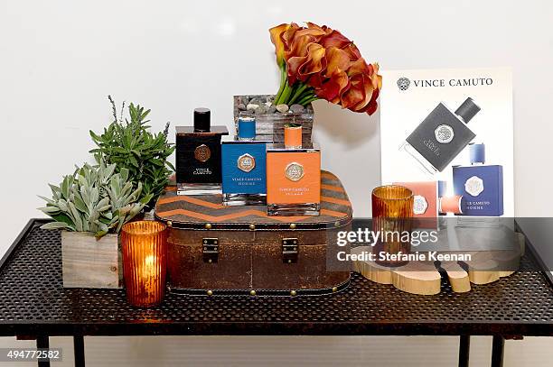 View of the atmosphere at the Vince Camuto Mens exclusive preview at the home of Ashlee Margolis on October 28, 2015 in Beverly Hills, California.