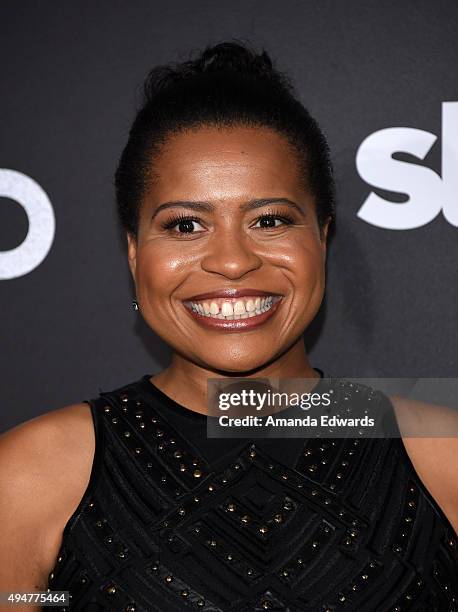 Executive producer Courtney Kemp Agboh arrives at the premiere of STARZ's "Ash Vs Evil Dead" at TCL Chinese Theatre on October 28, 2015 in Hollywood,...