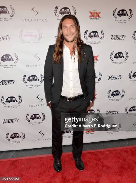 Actor Zach McGowan attends the 15th Annual Golden Trailer Awards at Saban Theatre on May 30, 2014 in Beverly Hills, California.