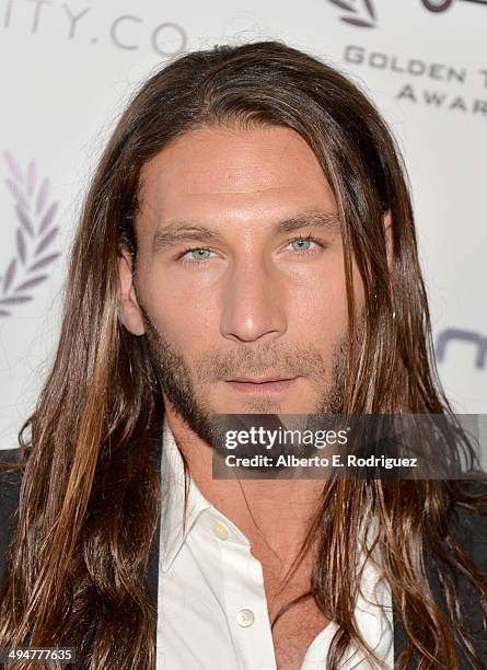 Actor Zach McGowan attends the 15th Annual Golden Trailer Awards at Saban Theatre on May 30, 2014 in Beverly Hills, California.