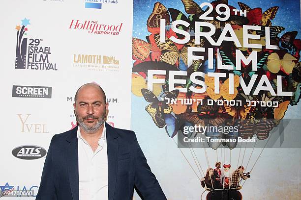 Actor Lior Raz attends the 29th Israel Film Festival opening night gala in Los Angeles held at the Saban Theatre on October 28, 2015 in Beverly...