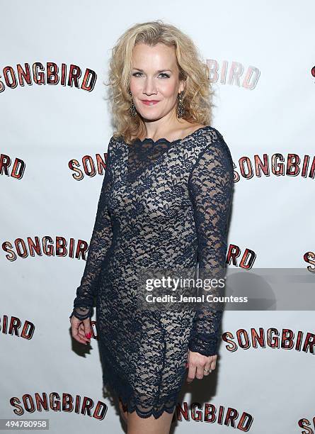 Actress Erin Dilly attends the "Songbird" opening night after party Johnny Utah's on October 28, 2015 in New York City.