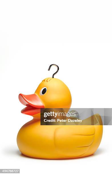 carnival game duck - badeend stockfoto's en -beelden