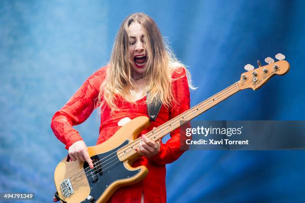 Este Haim of HAIM performs on stage on day 3 of Primavera Sound 2014 on May 30, 2014 in Barcelona, Spain.