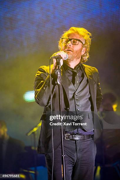 Matt Berninger of The National performs on stage on day 3 of Primavera Sound 2014 on May 30, 2014 in Barcelona, Spain.