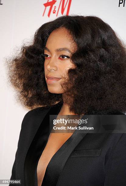 Solange Knowles arrives at the H&M Sydney Flagship Store VIP Party on October 29, 2015 in Sydney, Australia.