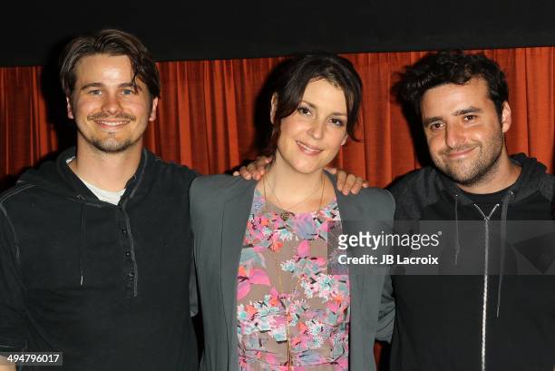 Jason Ritter, Melanie Lynskey and David Krumholtz attend the "The Big Ask" Los Angeles special screening and Q&A on May 30, 2014 in Santa Monica,...