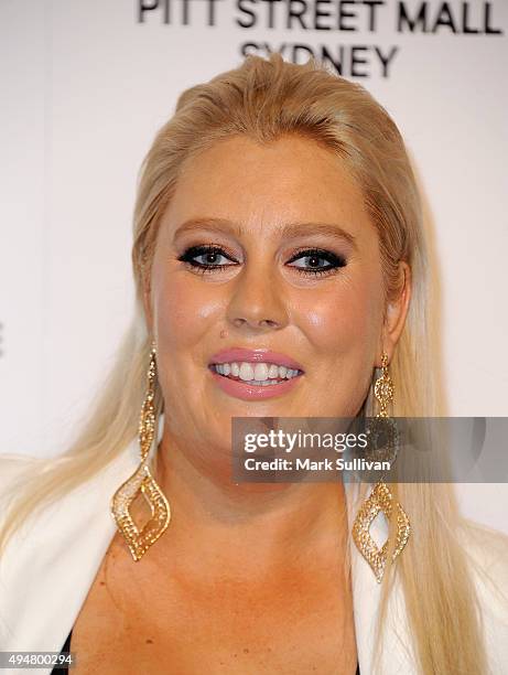 Mel Greig arrives at the H&M Sydney Flagship Store VIP Party on October 29, 2015 in Sydney, Australia.