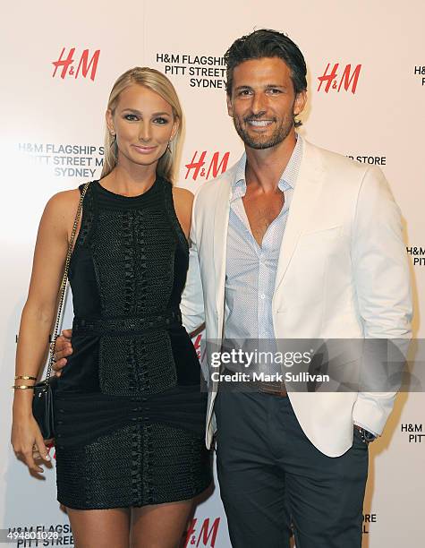 Anna Heinrich and Tim Robards arrive at the H&M Sydney Flagship Store VIP Party on October 29, 2015 in Sydney, Australia.