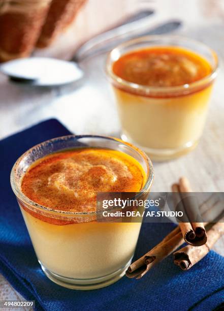 Cinnamon flavoured corn pudding.