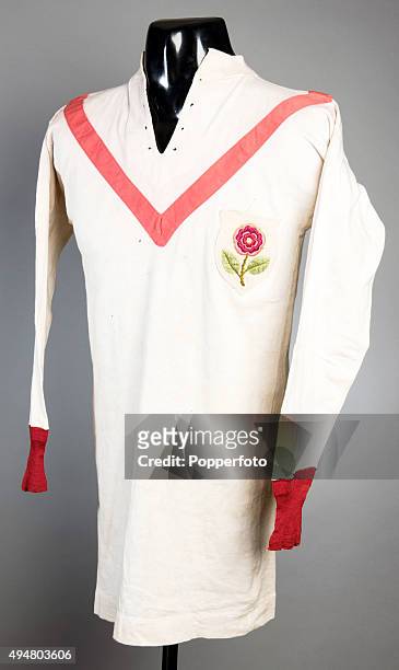 The shirt worn by the Manchester United captain Charlie Roberts during the club's first FA Cup Final appearance when they beat Bristol City 1-0 at...