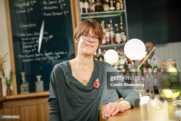 Anna Hansen, chef at The Modern Pantry, left, poses for a photograph following a Greggs Plc food taste test in London, U.K., on Wednesday, Oct. 28,...