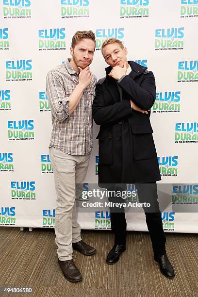 Senior executive producer of the Elvis Duran and the Morning Show, Nate Marino and record producer Diplo visit "The Elvis Duran Z100 Morning Show" at...