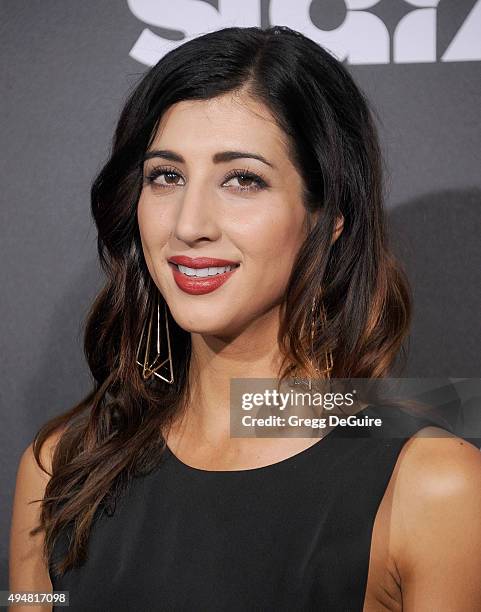 Actress Dana DeLorenzo arrives at the premiere of STARZ's "Ash Vs Evil Dead" at TCL Chinese Theatre on October 28, 2015 in Hollywood, California.