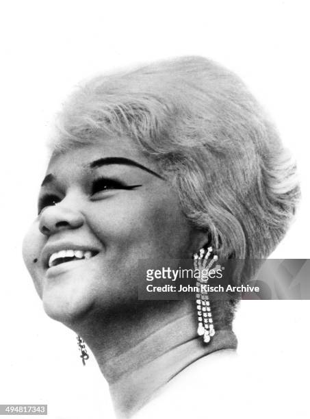 Publicity still portrait of American singer Etta James , 1962.