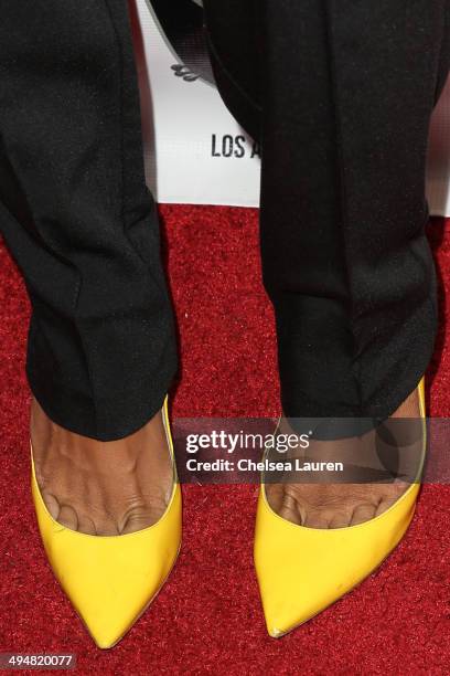 Model Karrueche Tran arrives at the For Our Girls of Nigeria benefit concert hosted by singer/actor Tyrese Gibson at 1OAK on May 30, 2014 in West...