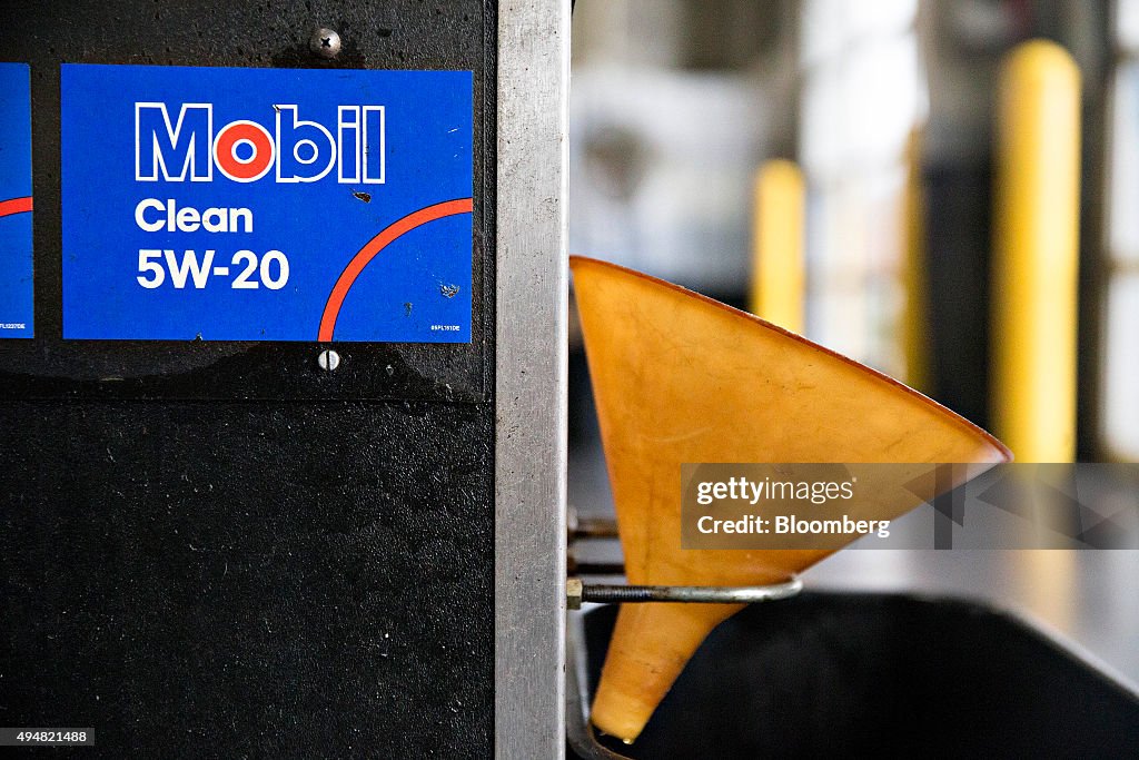 An Exxon Mobile Corp. Gas Station Ahead Of Earnings Figures