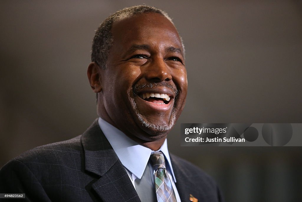 GOP Presidential Candidate Ben Carson Campaigns In Colorado Day After Party's Third Debate