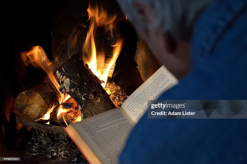 Reading by the Fire