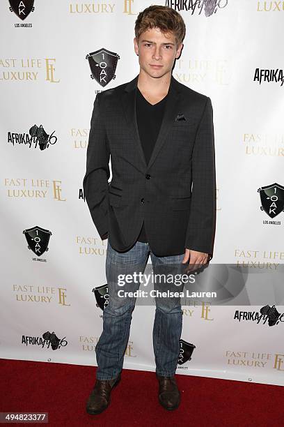 Actor Austin James arrives at the For Our Girls of Nigeria benefit concert hosted by singer/actor Tyrese Gibson at 1OAK on May 30, 2014 in West...